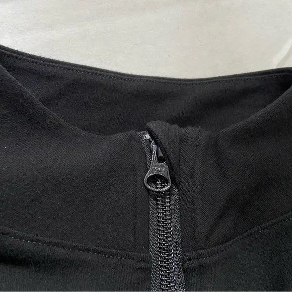 Soma Sport Black Workout Yoga Jacket Zip Up Size Medium Zip Pockets - Picture 4 of 16